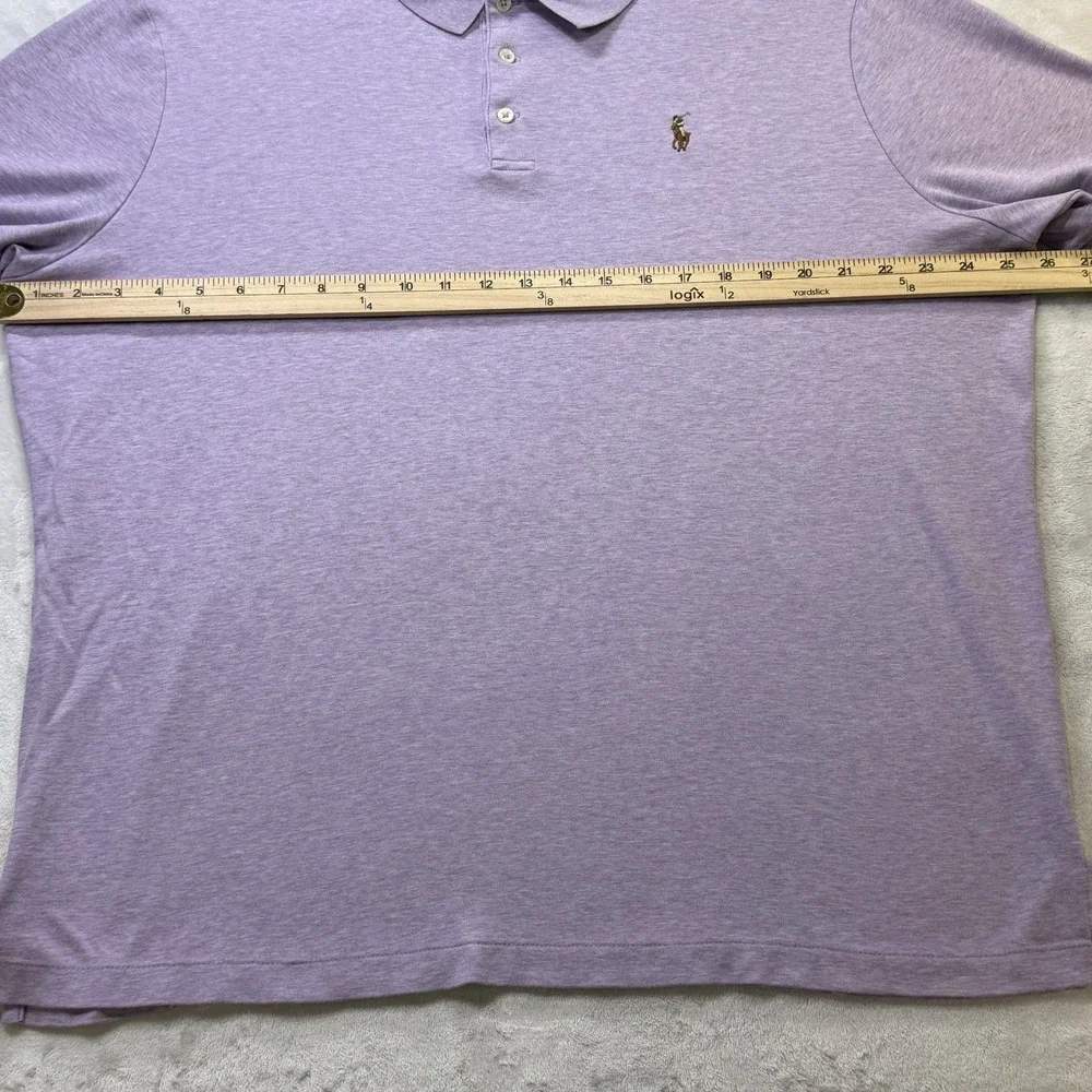 Polo Ralph Lauren Classic Fit Polo Shirt XL Purple Heather Big Pony Golf Cotton